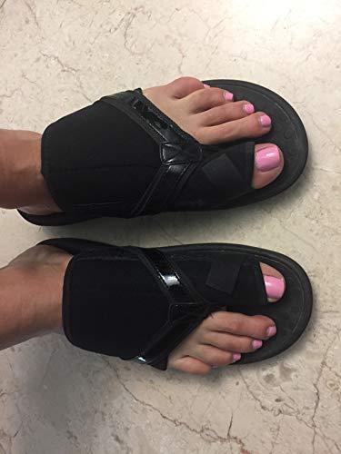 Patri Products, LLC BunionToe Stretcher/Separator/Corrector(2 Pieces) & Compression Foot Sock (1 Pair) for bunions, hammertoes, Deformed Painful Toes, for Men and Women, Pain Free Treatment Relief (Black, L/XL)