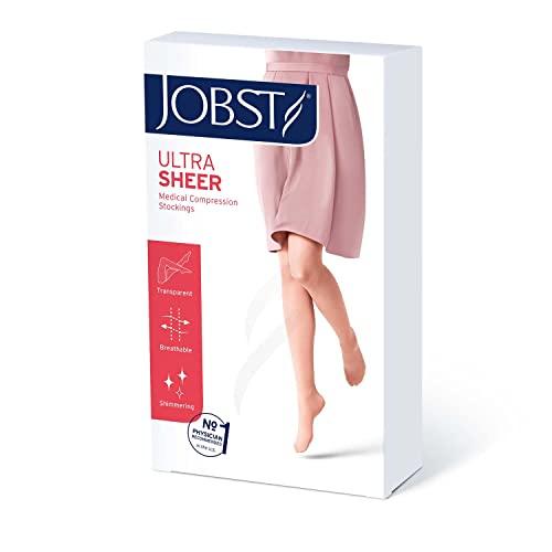 JOBST JOBST UltraSheer Compression Stockings, 20-30 mmHg, Waist High, Closed Toe, Honey, X-Large