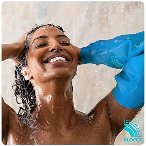 BLOCCS BLOCCS Waterproof PICC Line Cover, Swim, Shower & Bathe. Watertight Protection for Cast, Dressings & Bandages - #AEP86-S - Adult Elbow Protector - (Small)