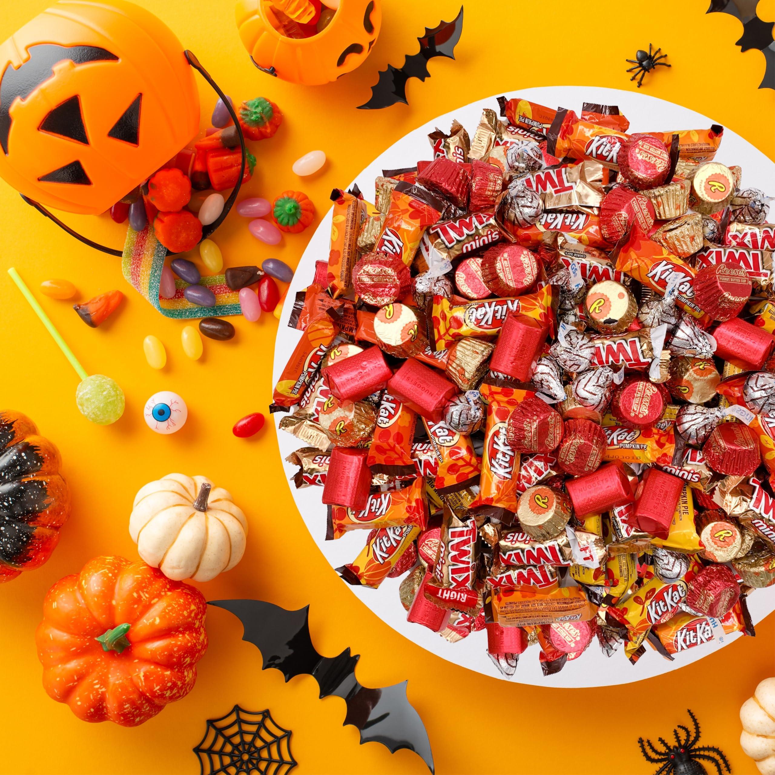 LAETAFOOD Halloween Chocolate Candy Variety Pack - Popular Brands Individually Wrapped Fall Mixed Delights (3 Pound Bag - Approx. 150 Count)