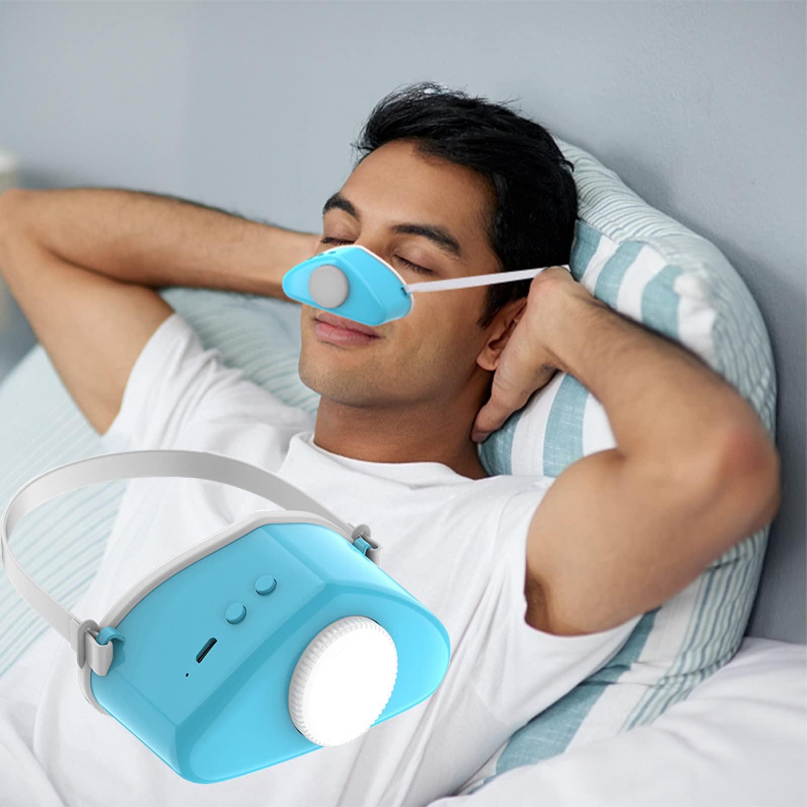 Doodran Doodran Stop Snoring Devices That Work for Men Women Smart Electric Snore Stopper Atomized Stop Snoring Rhinitis Improve Sleep Breathing Comfortable Liquid Moisturizing,Blue
