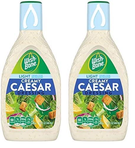 Wish-Bone Wish-Bone Light Creamy Caesar Dressing, 15 FL oz (Pack of 2)
