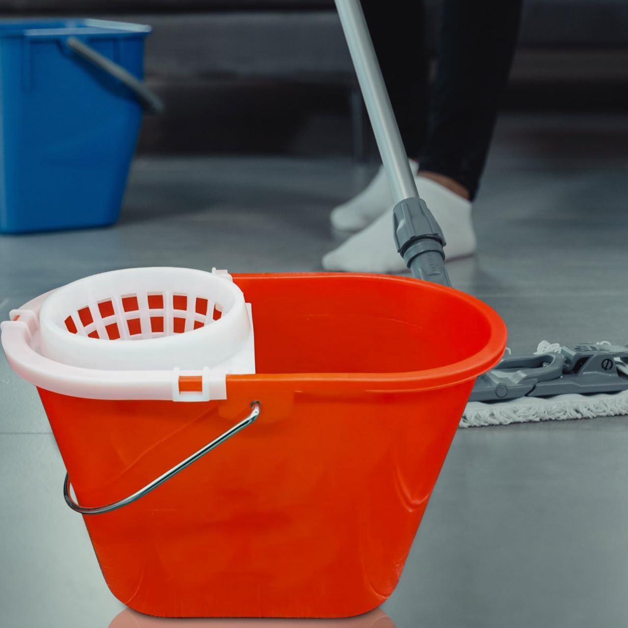 Hemoton Hemoton Mopping Bucket Water Squeezing Basket Mop Bucket Drainage Cleaning Mop Basket Mopping Bucket Basket Mop Drainage Basket Mop Basket Replacement Hamper Floor Supplies White Plastic
