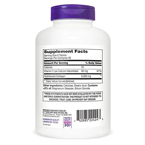 21st Century 21st Century Super Collagen Plus Vitamin C Tablets, 180 Count