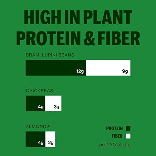 BRAMI BRAMI Lupini Beans Snack, Chili & Lime | 7g Plant Protein, 0g Net Carbs | Vegan, Vegetarian, Keto, Mediterranean Diet, Non Perishable | 5.3 Ounce (4 Count)