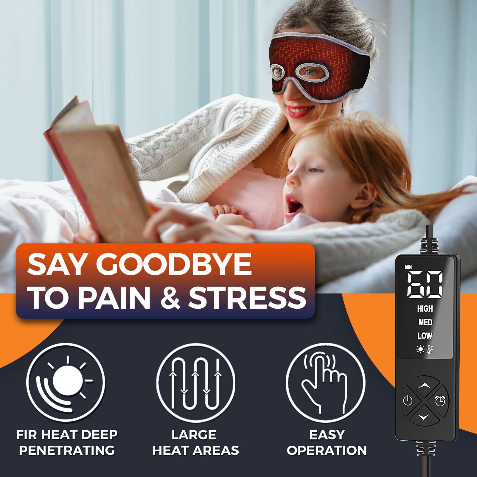 ELEKHEAL ELEKHEAL Sinus Relief Mask with 3 Heat Settings for Sinus Pressure Relief, Face Heating Pad for Face, Sinusitis, Tension Headache Relief