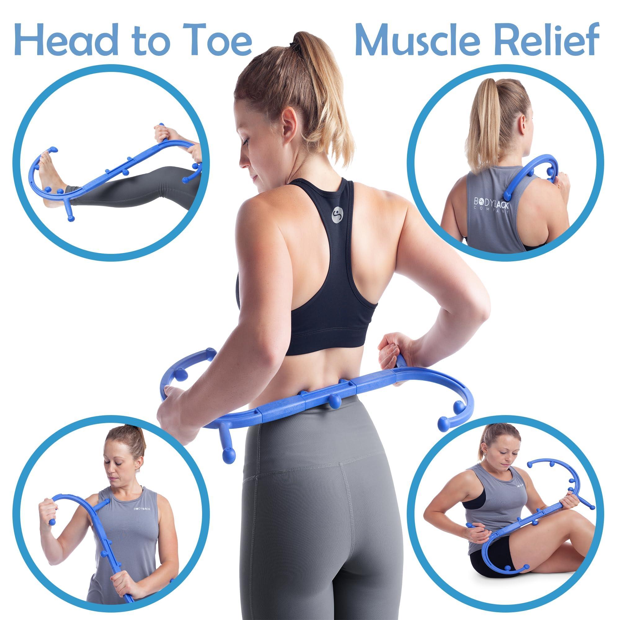 Body Back Body Back Buddy Classic USA Made Handheld Full Body Massage Cane Pressure & Trigger Point Massage Tool for Deep Tissue Pain Relief - Dual Massage Hooks for Back, Shoulder, Neck. Manual Back Massager