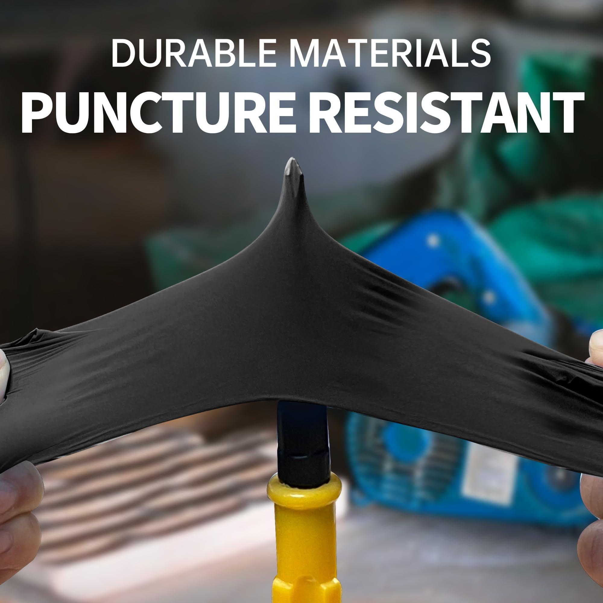 Supmedic Supmedic Basic Medical Nitrile Exam Gloves, Powder-Free Latex-Free Food Safe Cleaning Disposable Glove, Black Large 1000 Pcs