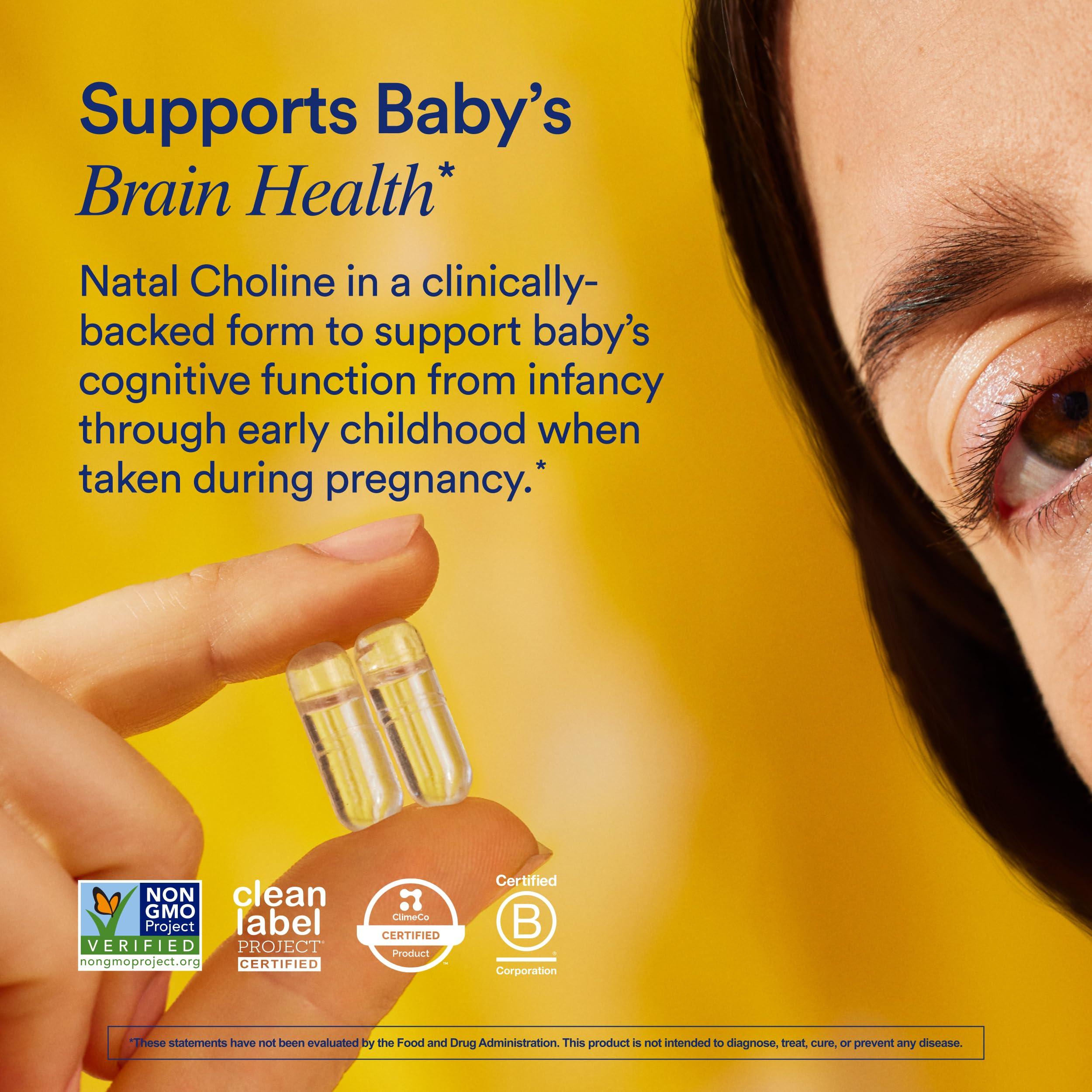Ritual Ritual Natal Choline Supplement, 550mg, Supports Babys Cognitive Function When Taken During Pregnancy and Choline Content in Breastmilk*, 30 Day Supply