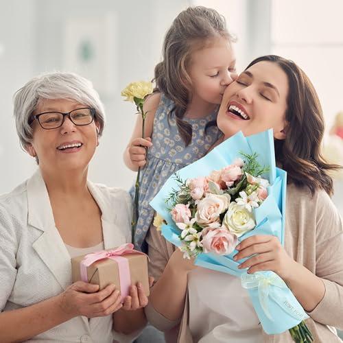 BEISHIDA BEISHIDA Light Blue Wrapping Paper Matte Solid Color Gift Wrapping Paper Roll Waterproof Floral Wrapping Paper,Packing Paper for Birthday,Valentine\'s Day,Christmas,Graduation (22.8in X 32.8ft)