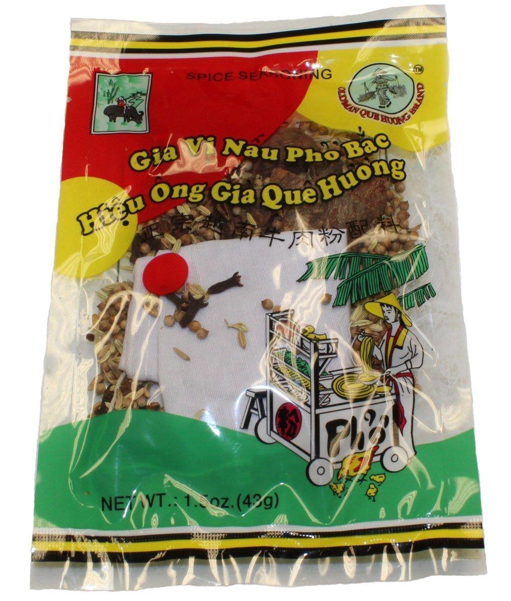 ZJSSMART Old Man Que Huong Pho Bac Spice Seasoning (6 Packs)- Gia Vi Pho Bac