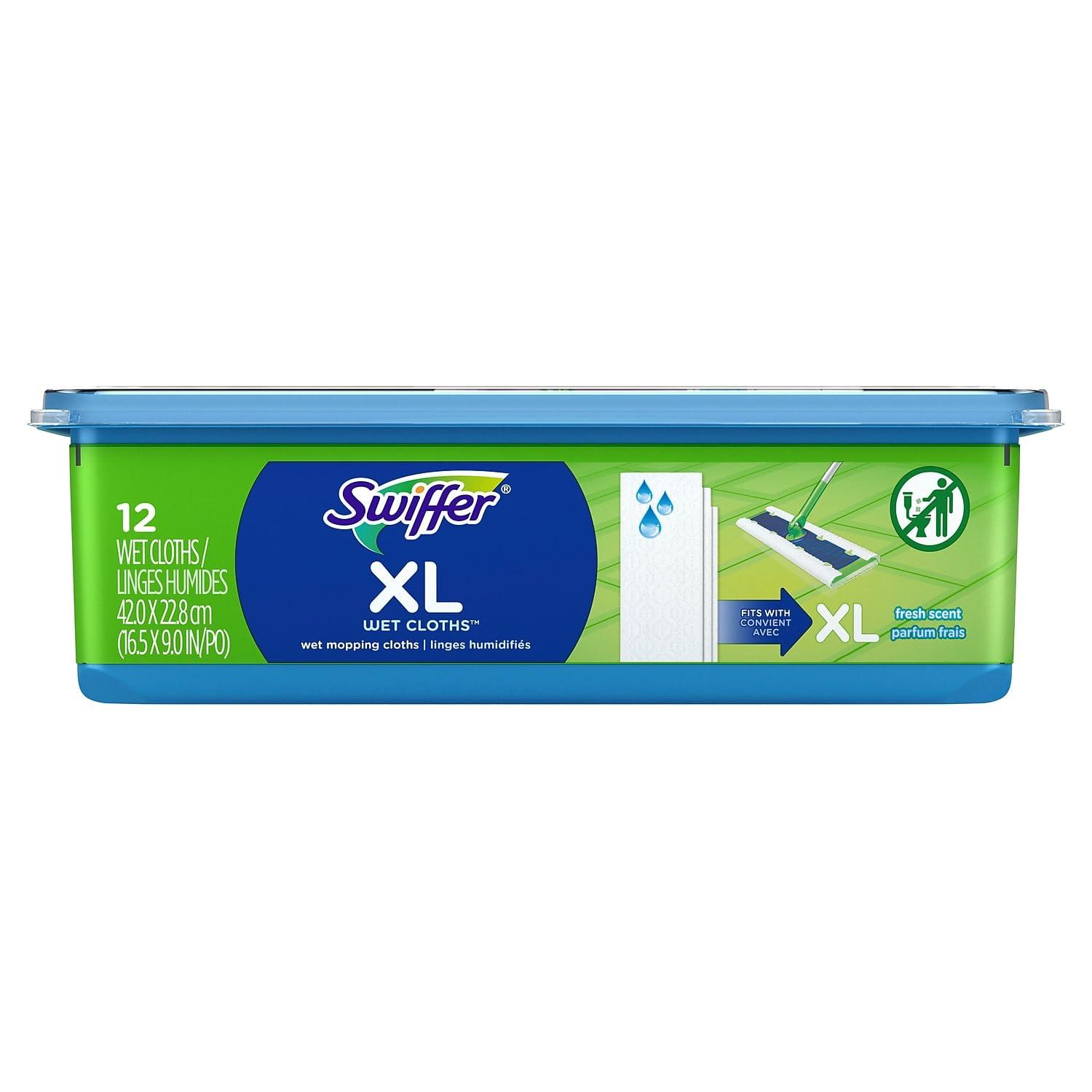 Swiffer Swiffer Sweeper X Large Wet Mopping Cloths, Open Window Fresh, 12 Folded Sheets