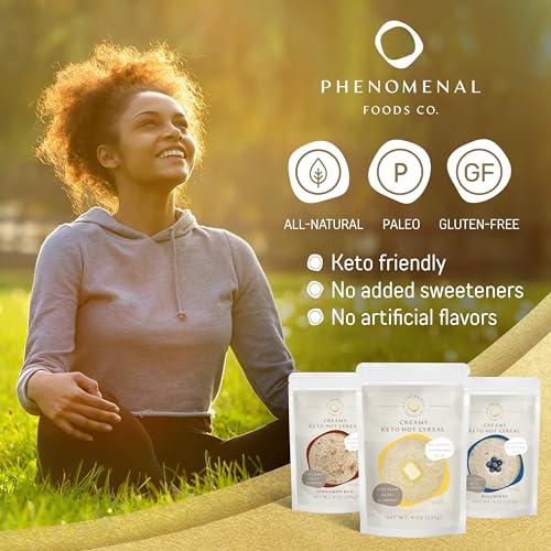Phenomenal Foods Co Phenomenal Foods Co Creamy Keto Hot Cereal Original - Low Carb Farina - Unsweetened - Gluten & Grain Free - Paleo - Diabetic Safe - High Protein Vegan Breakfast