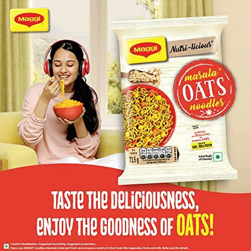 Nestle Maggi Nutri-Licious Oats Masala Noodles, 290g Pouch, Vegetarian, India