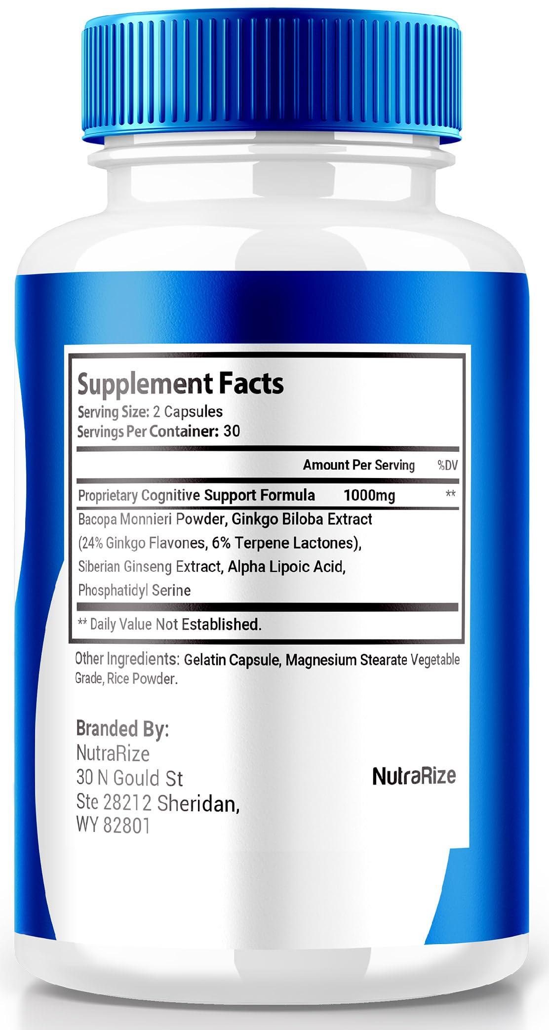 NutraRize NutraRize (Pack of 2 NervoVive Nerve Health Support Pills, All Natural Potent Supplement, Maximum Strength Formula for Overall Health and Wellness, Official Nutritional Reviews (120 Capsules)