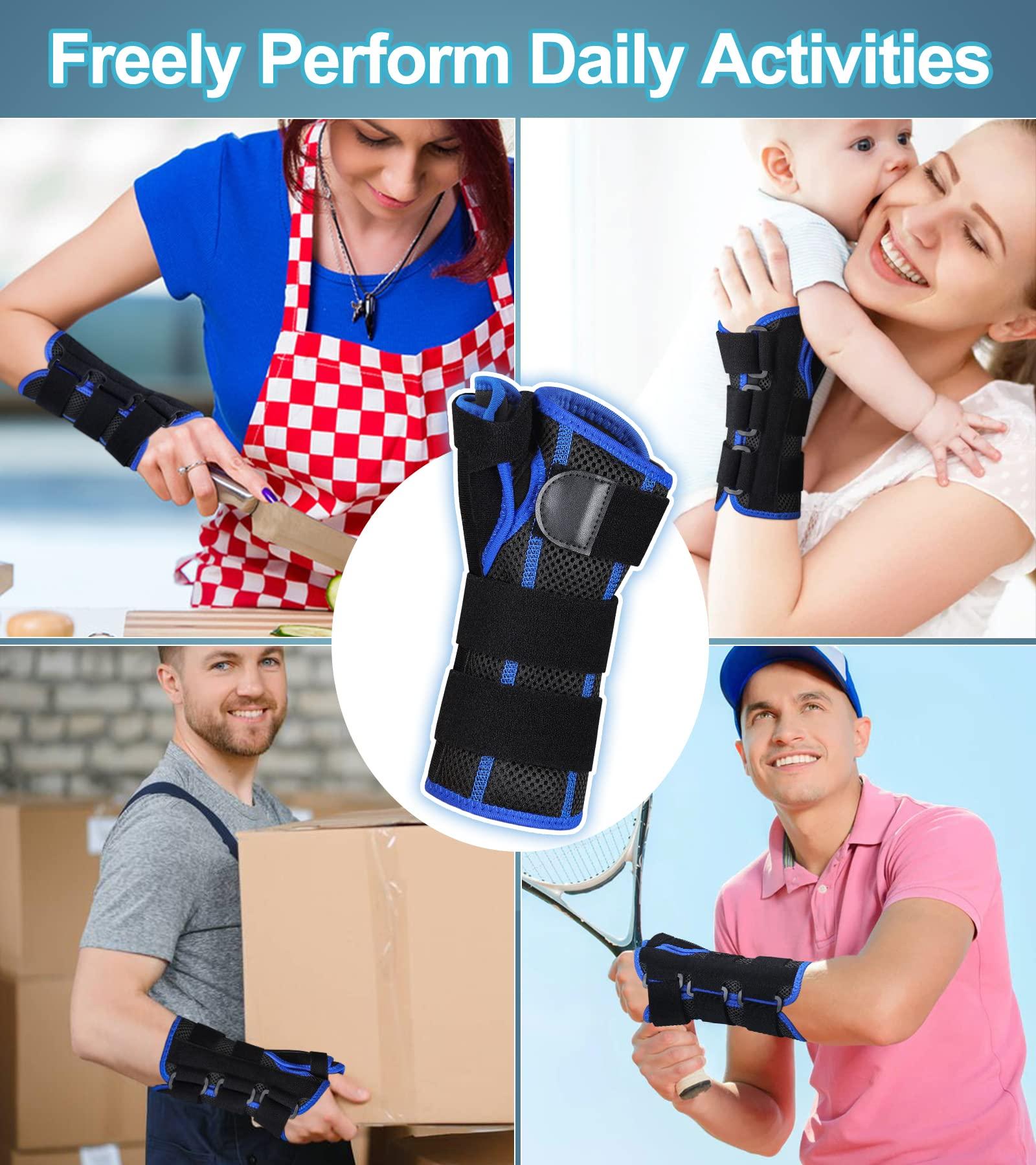 TISMOD TISMOD Carpal Tunnel Wrist Brace with Thumb Support,Adjustable Night Thumb Spica Splint Right Left Hand,Wrist Guard Stabilizer Support for Tendonitis,sprain,syndrome,De Quervain\'s Tenosynovitis