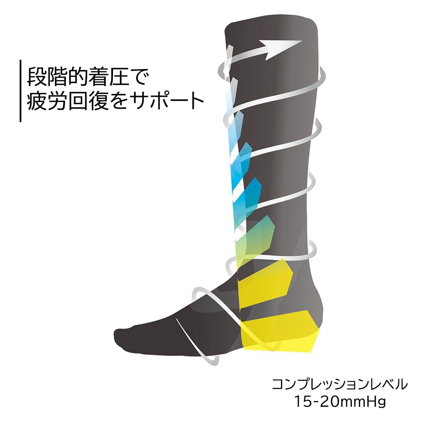 MUELLER Mueller Black Graduated Compression Recovery Socks - 1 pair (Large)