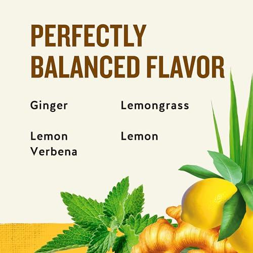Celestial Seasonings Celestial Seasonings Jammin\' Lemon Ginger Herbal Tea, Caffeine Free, 20 Tea Bags Box, (Pack of 6)