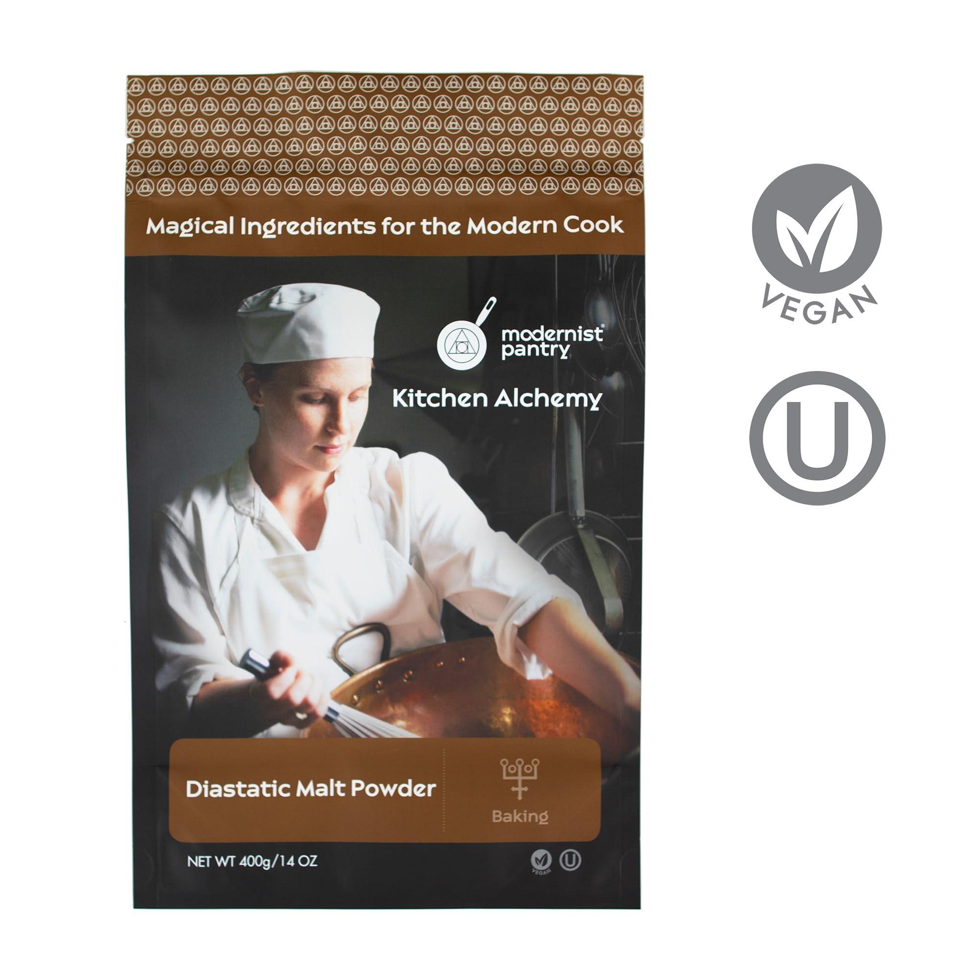 Modernist Pantry Diastatic Barley Malt Powder ? Vegan ? OU Kosher Certified - 400g/14oz