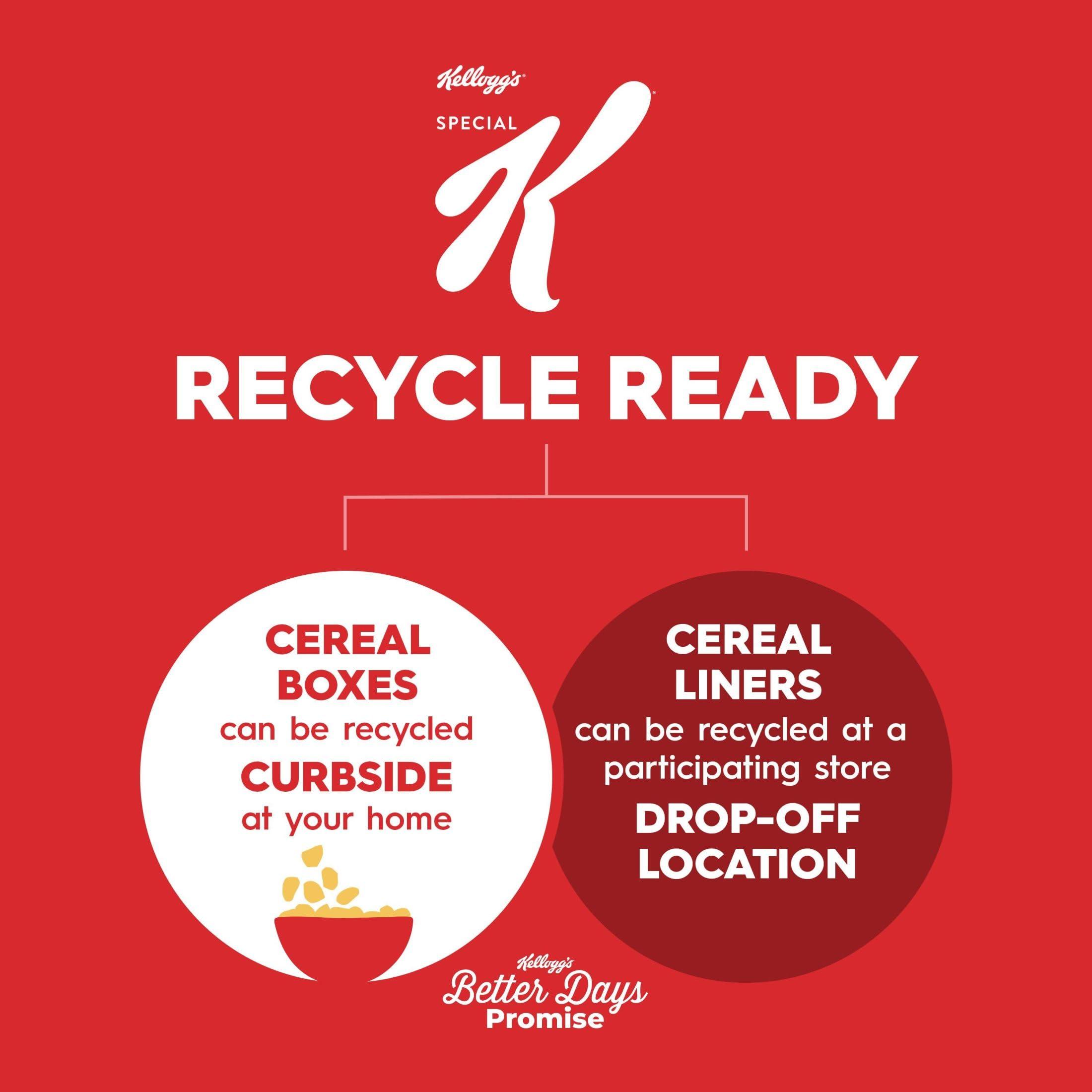 Special K Kelloggs Special K Breakfast Cereal, Family Breakfast, Fiber Cereal, Family Size, Variety Pack (3 Boxes)