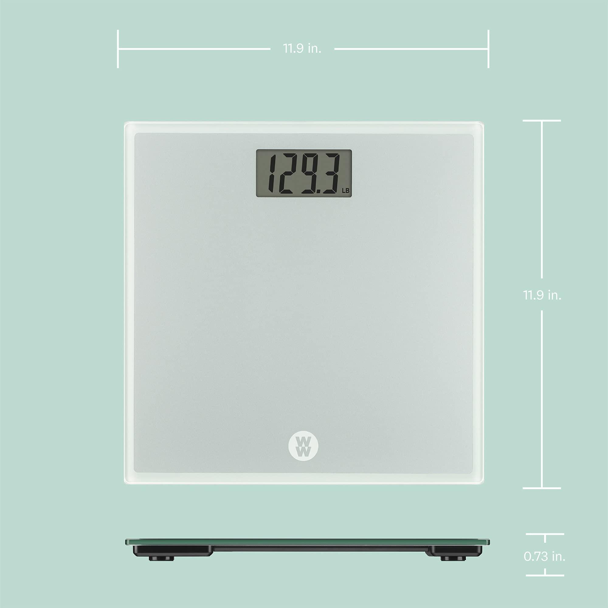 Conair Weight Watchers Scales by Conair Scale for Body Weight, Digital Bathroom Scale in Glass
