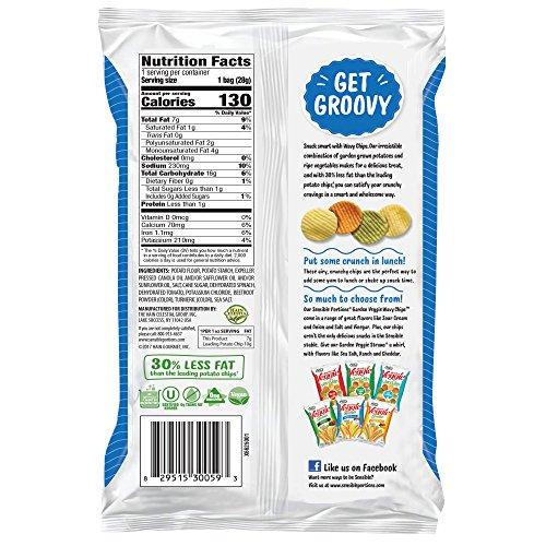Sensible Portions Sensible Portions Garden Veggie Wavy Chips, Sea Salt, Snack Size, 1 Oz (Pack of 24)