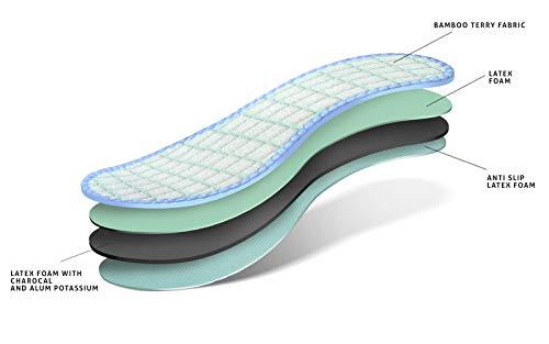 Kaps Kaps Insoles Bamboo & Aluminum Fresh - Bamboo Fiber, Activated Carbon Remove Bad Smell (Women / 7 US / 38 EUR / 5 UK)