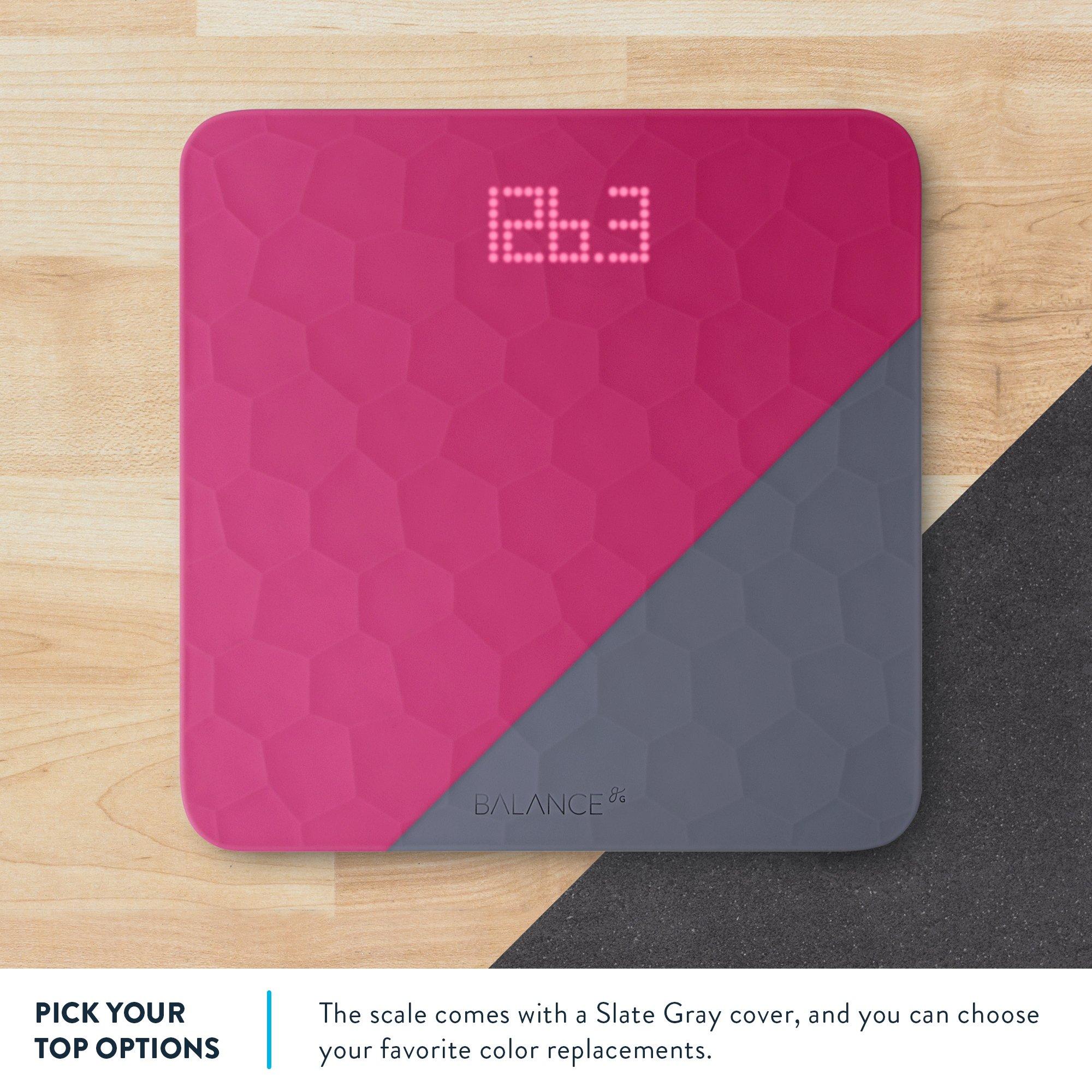 Greater Goods Greater Goods Scale for Body Weight, Accurate Digital Bathroom Scale with Non-Slip Textured Silicone Cover, 400lbs Capacity, Pink