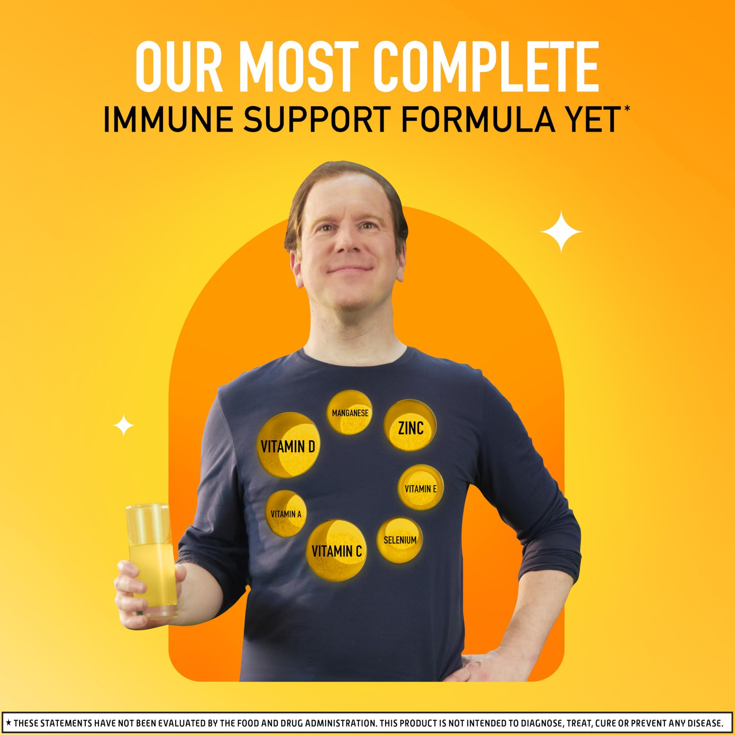 Airborne Airborne 1000mg Vitamin C Chewable Tablets with Zinc, Immune Support Supplement with Powerful Antioxidants Vitamins A C & E - (116 count bottle), Citrus Flavor, Gluten-Free