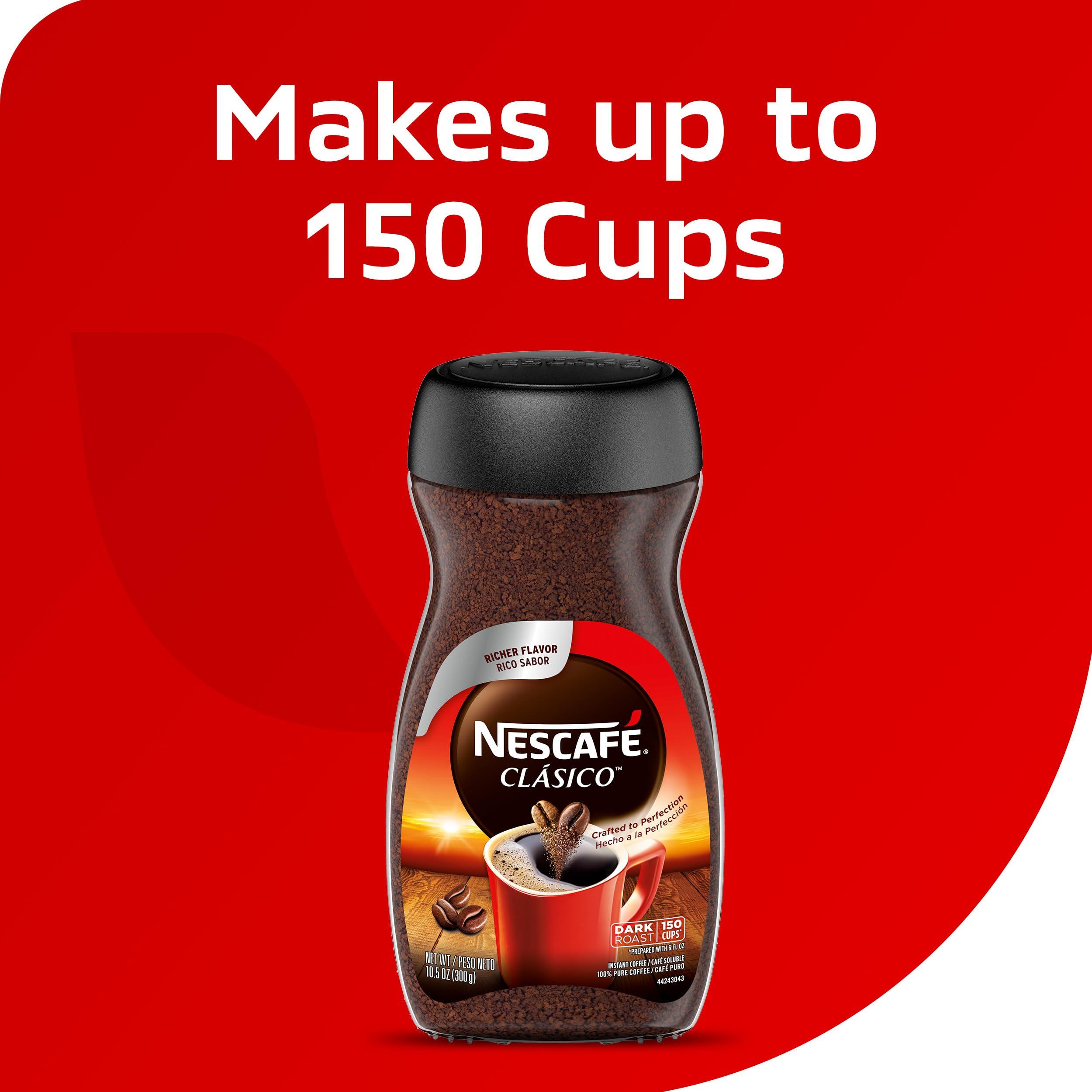 Nestle NESCAF CLSICO Instant Coffee, Dark Roast, 1 Jar (10.5 Oz)