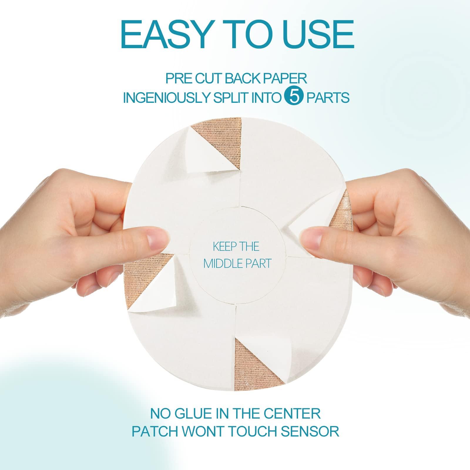 lurexes Adhesive Patches for Abbott Freestyle Libre and for Medtronic Guardian Sensor Waterproof and Sweatproof CGM Sensor Patches Continuous Glucose Monitor Protection Cover for 10-14 Days (24 Pack, Oval)