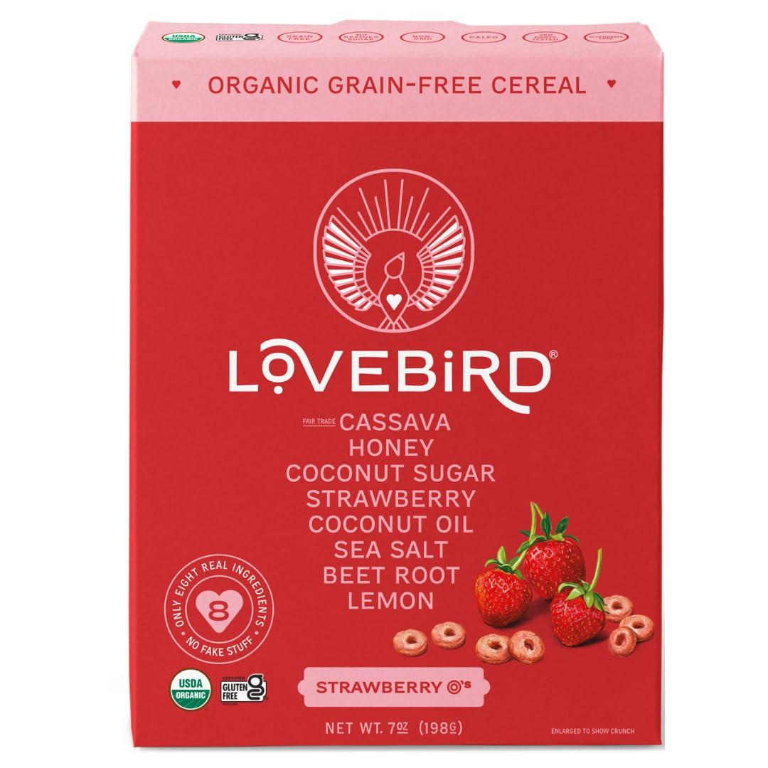 Lovebird Lovebird Organic Grain Free Strawberry Cereal, 7 OZ