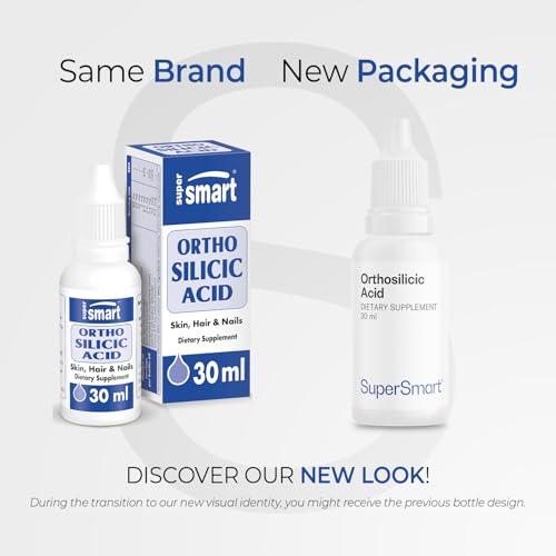 Supersmart Supersmart - Orthosilicic Acid (Advanced Formula) - Silicon Supplement - with MSM, Choline, Carnitine, Boron, Minerals | Non-GMO & Gluten Free - 30 ml