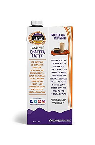 Oregon Chai Oregon Chai Sugar Free Chai Concentrate, 32 Fluid Ounce (Pack of 6)