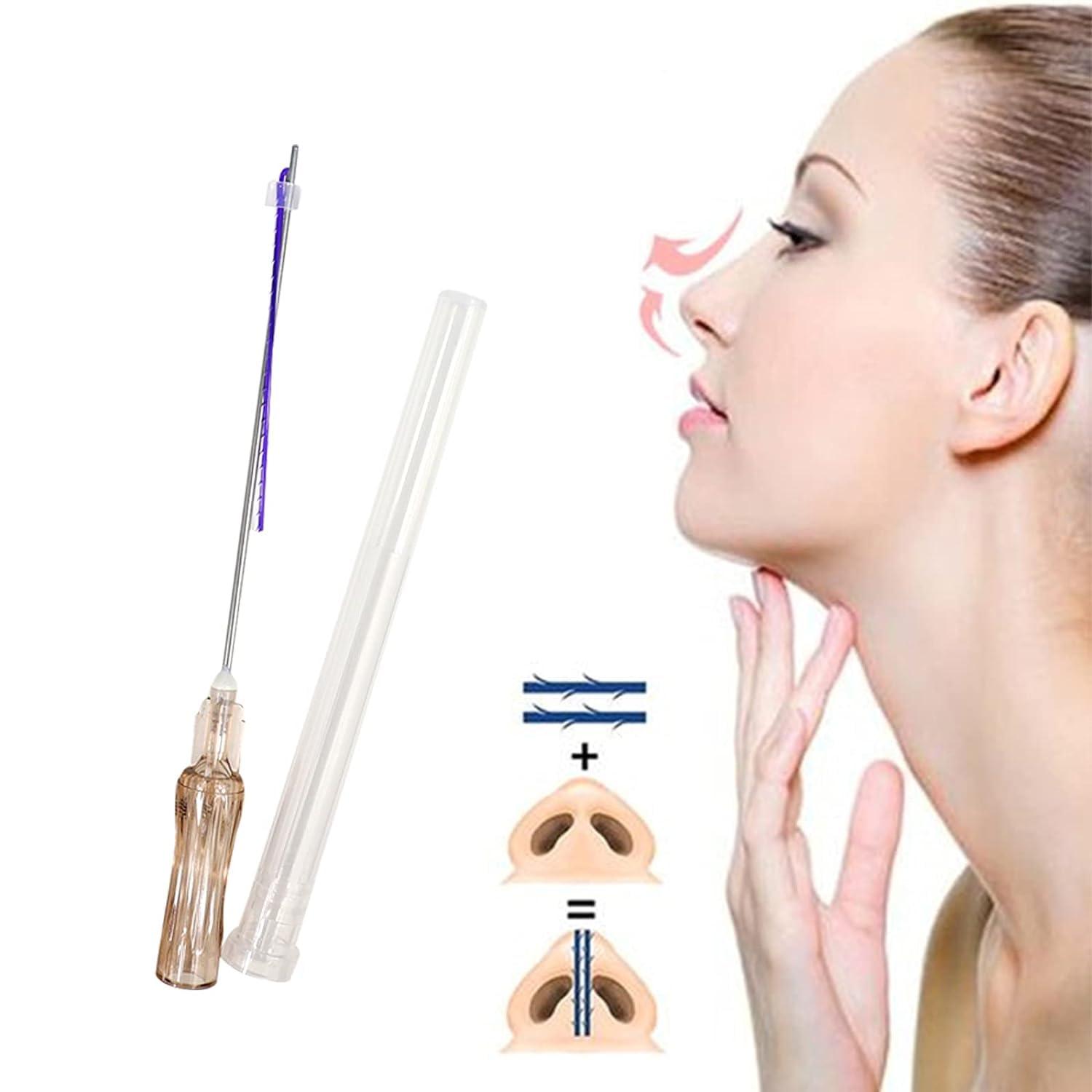 MatYas MatYas Pdo Pcl Threads for Nose Bridge, Pdo Nose Cog Threads, Half-L-Type, 19G60MM, 20pcs (PCL)