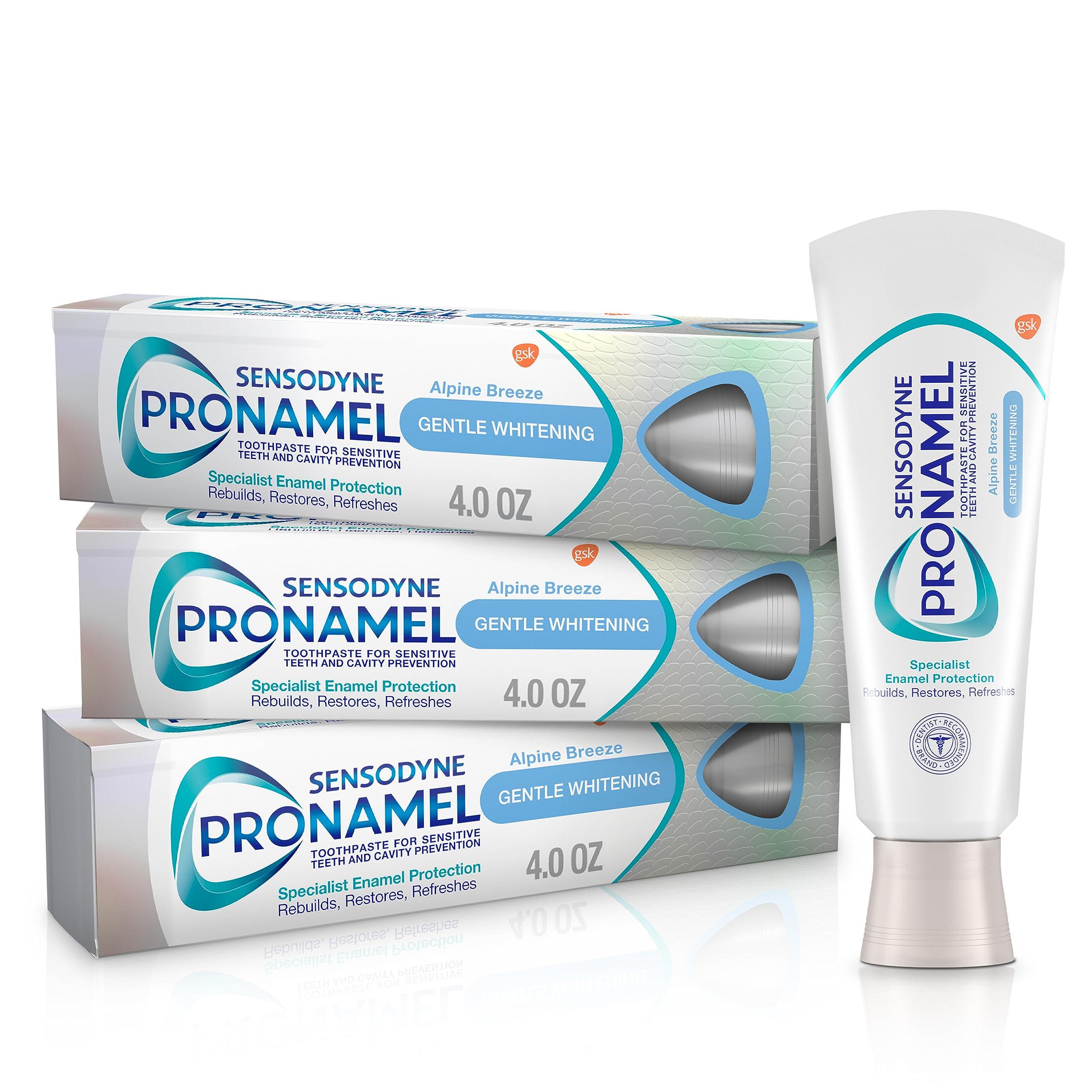 SENSODYNE PRONAMEL Sensodyne Pronamel Gentle Whitening Enamel Toothpaste for Sensitive Teeth - 4 Ounces (Pack of 3)