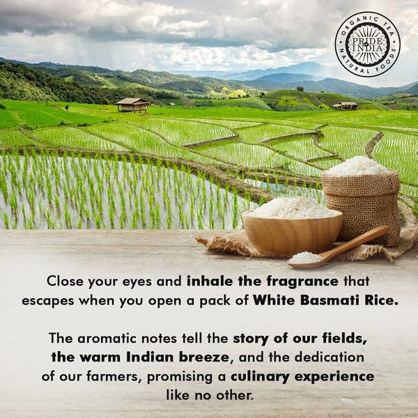 Pride Of India Pride Of India - PACK of 6 - Extra Long Indian Basmati Rice, Naturally Aged Aromatic Grain, 3 lbs Jar