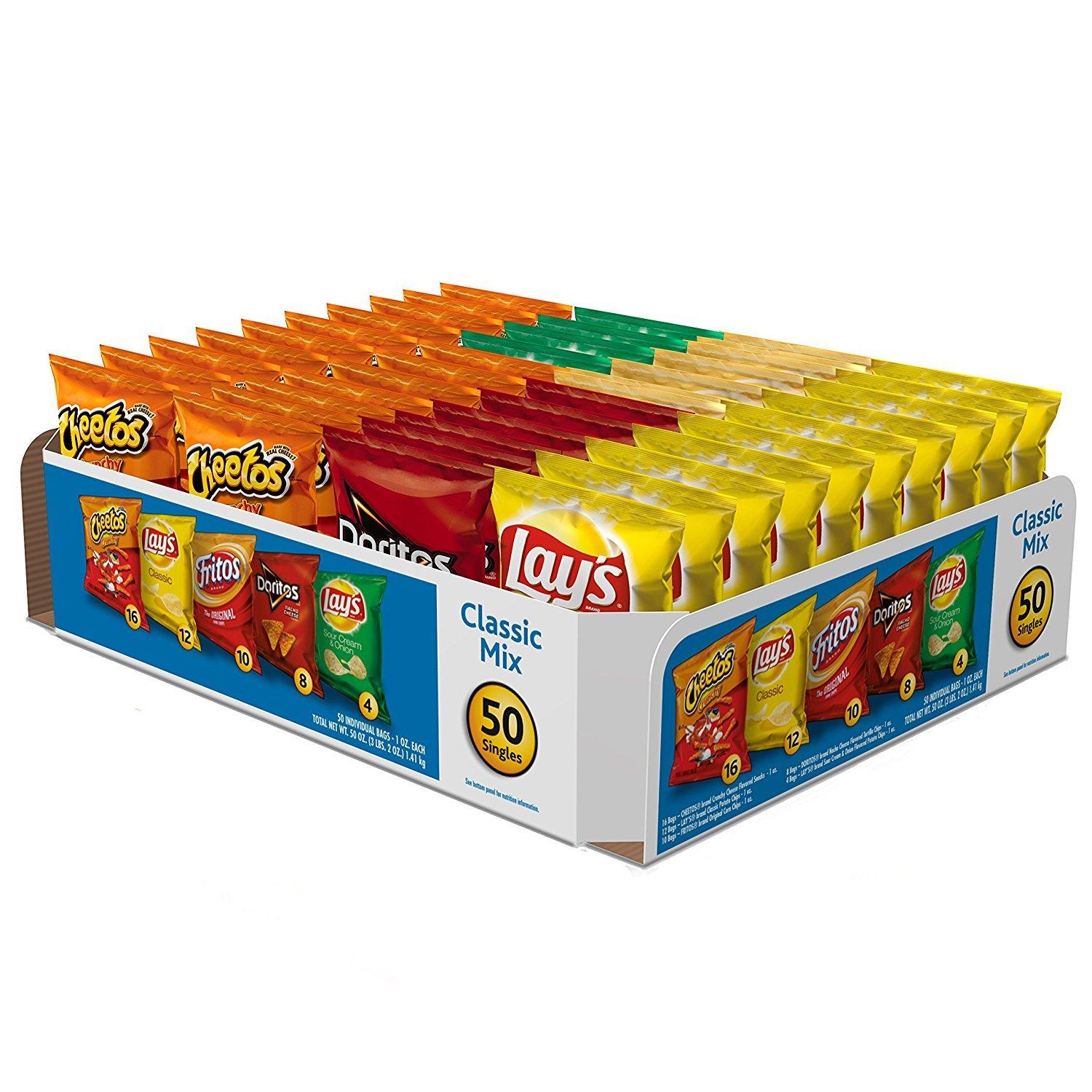 Frito Lay Frito-Lay Classic Mix Variety Pack, 50 Count