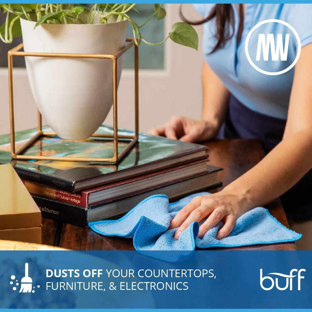 Microfiber Wholesale MW Pro Bulk Microfiber Cleaning Cloths Wholesale | Purple - Case: 384 Quantity | Size 12\" x 12\" | Premium Microfiber Towels for Cleaning Glass, Kitchens, Bathrooms, Automotive