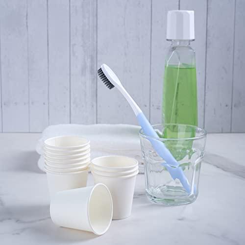 Lamosi Lamosi 300 Pack 3 oz Paper Cups for Bathroom, Disposable Small Mouthwash Cups, Espresso Cups, 3oz Mini Cups for Travel, Party, Picnics, Home, Applicable to Cup Dispenser