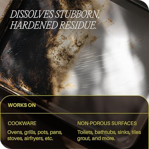 Everneat Everneat Oven Scrub (16oz): Natural Oven Cleaner and Kitchen Cleaner | Heavy Duty Oven Cleaner & Oven Rack Cleaner Kit | Fume-free & Safe to Clean All Ovens (Unscented)