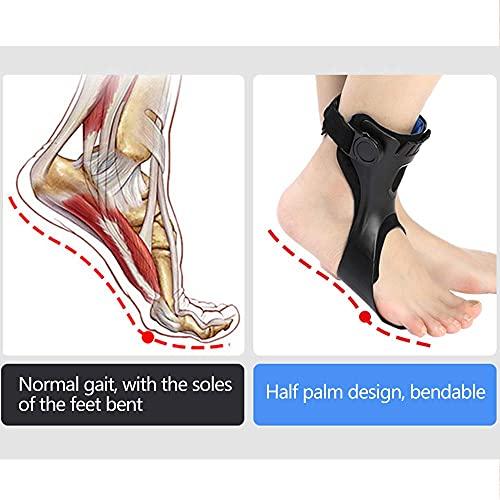 KOMWELL KOMWELL Drop Foot Brace Orthosis AFO AFOs Ankle Brace Support With Comfortable Inflatable Airbag for Hemiplegia Stroke Shoes Walking (Left foot, Medium)