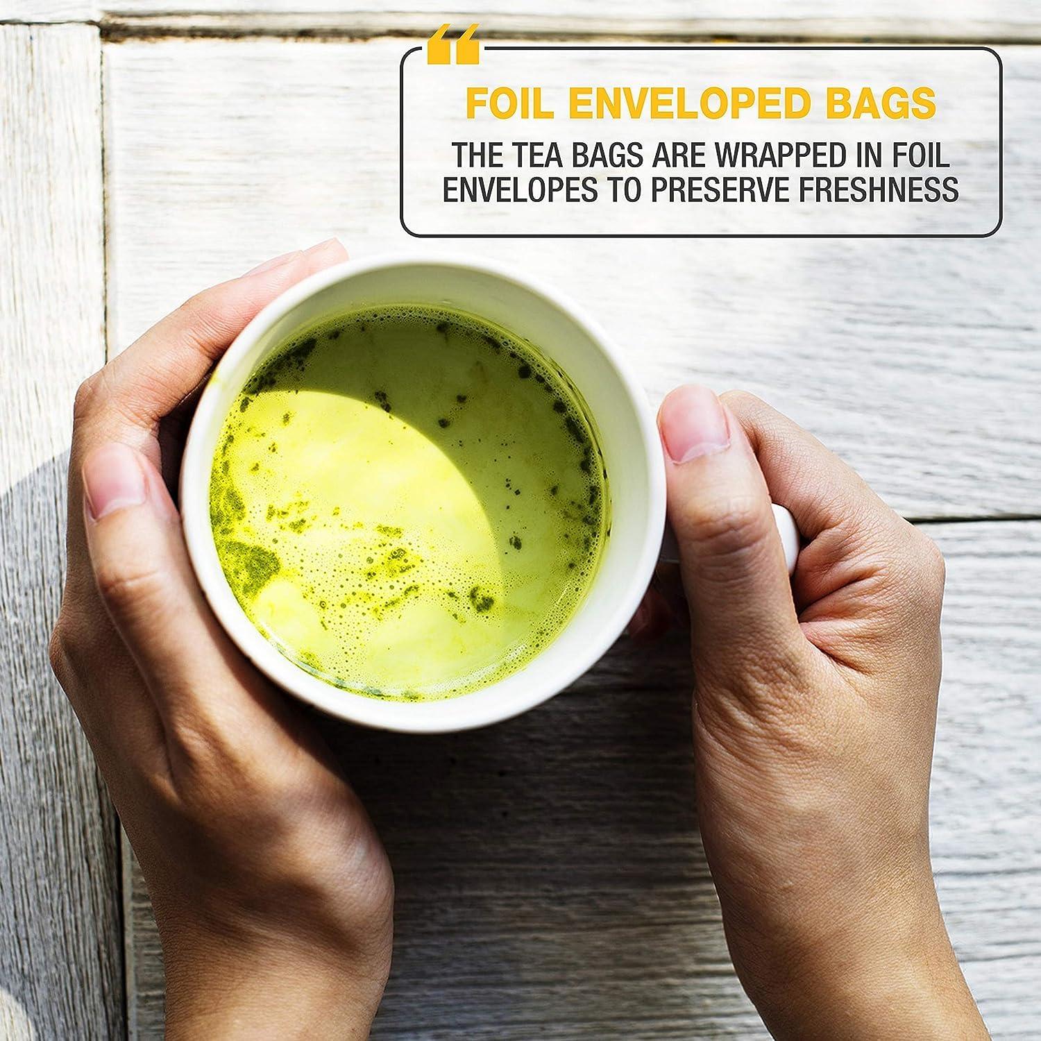 Tipson Tipson Organic Matcha Tea Infusions - Matcha Honey and Lemon Flavor - Non GMO and Gluten Free - 25 Premium Tea Bags (Pack of 1)