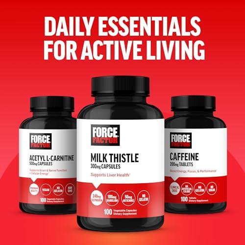 Force Factor FORCE FACTOR Collagen Peptides, Collagen for Women and Men Made with Hydrolyzed Bovine Collagen Type 1 & 3 for Healthy Hair, Skin, Nails, & Joints, Premium Quality, Non-GMO, 120 Collagen Pills