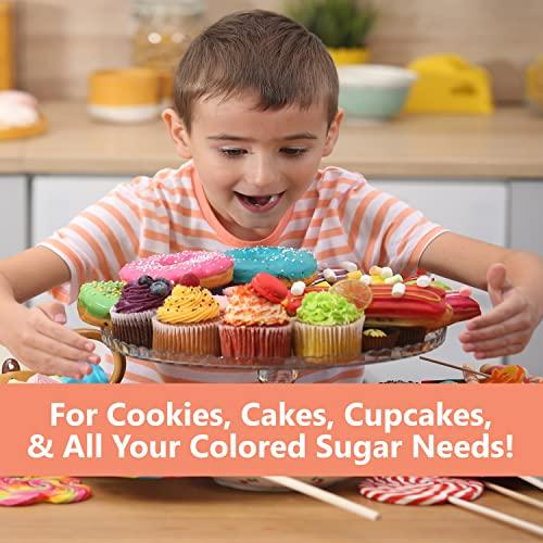 Ultimate Baker Ultimate Baker Sanding Sugar, Naturally Colored Sanding Sugar for Cookies, Colored Baking Sugar, Medium Crystal Colored Sugar for Cake Decorating & Cocktail Rimming (4oz Bag, Green)