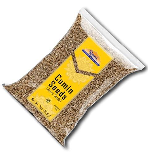 Rani Brand Authentic Indian Products Rani Cumin Seeds Whole (Jeera) Spice 7oz (200g) ~ All Natural | Gluten Friendly | NON-GMO | Kosher | Vegan | Indian Origin
