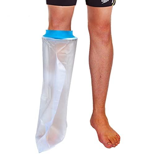 Asunby Waterproof Cast Covers for Shower Leg,Adult leg Protection to Wounds, Keeps Cast and Bandage Dry Bath,Watertight Cast Bag Showering for Surgery Foot, Ankle, Burns Reusable