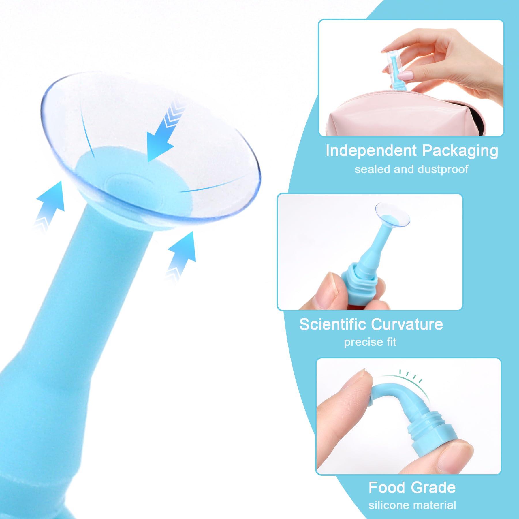 Jozaya Jozaya 10 Pack Hard Contact Lens Insertion and Removal Tool for RGP and Scleral Lenses - Plunger Suction Cup (Blue)