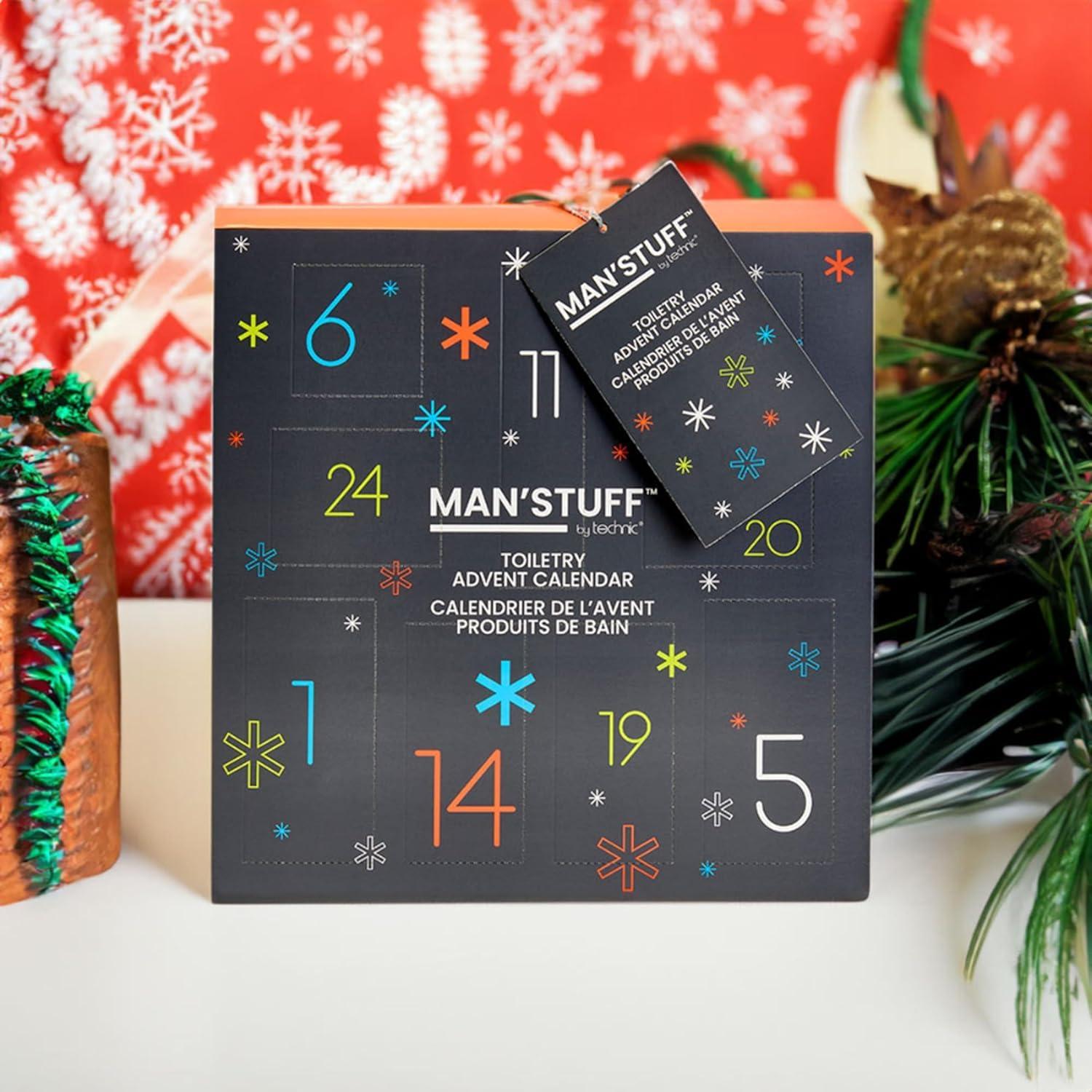 NineLife Basics Man Christmas Advent Calendar Toiletry Grooming Bath Gift Set