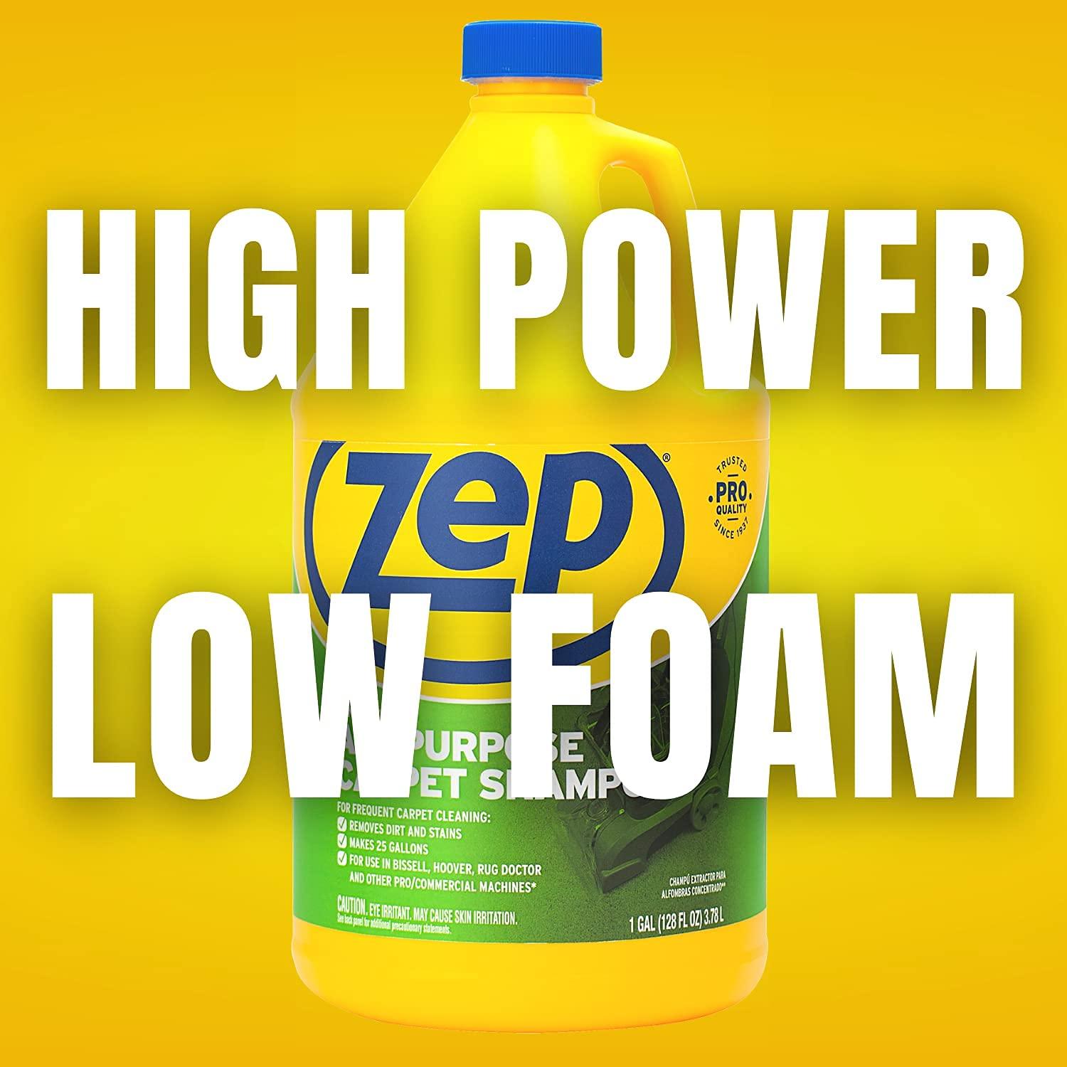 Zep Zep All-Purpose Carpet Shampoo Concentrate Cleaner - 1 Gallon - ZUCEC128 & Affresh Washing Machine Cleaner, 6 Month Supply, Cleans Front Load and Top Load Washers